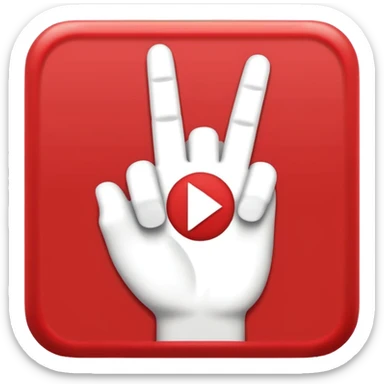 add middle fingue hand icon in this youtube icon sticker