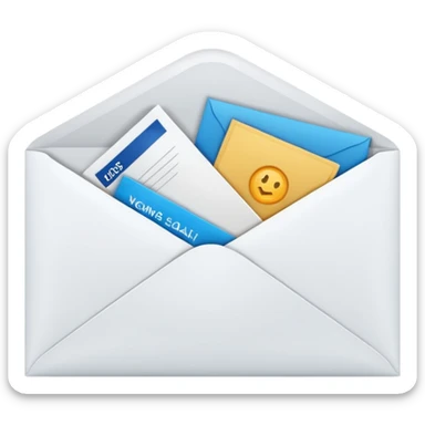 Salary enclosed in an envelope sticker