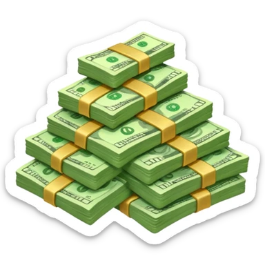 Maleta de dinero sticker