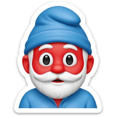 papa smurf  sticker