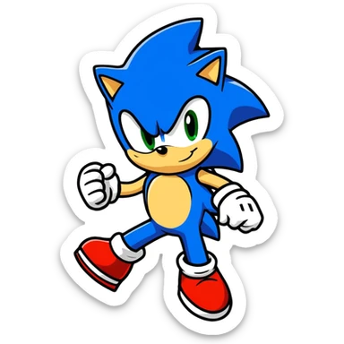 Sonic the hedgehog sticker