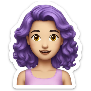 violetta girl sticker
