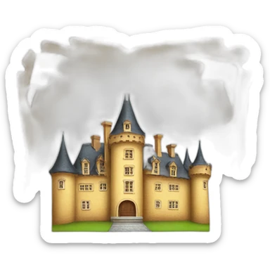 Château en forme de gâteau sticker