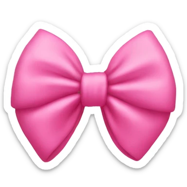 A pink bowknot sticker