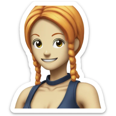 nami from one piece sticker