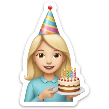 Birthday girl wish sticker