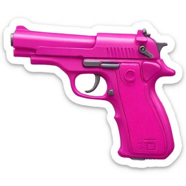 Hot Pink Gun sticker