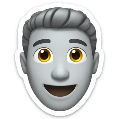 clean cut argentine smiling sticker