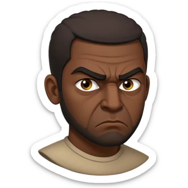 angry Iraqi, in profile sticker