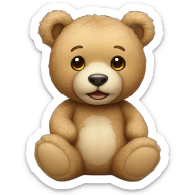 Teddy bear sticker