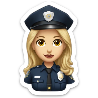 sarah michelle gellar police officer sticker