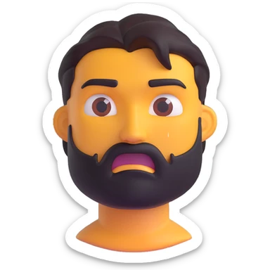 sigma male emoji, looking dangerous, very attractive, tough expression, confident and mysterious vibe sticker