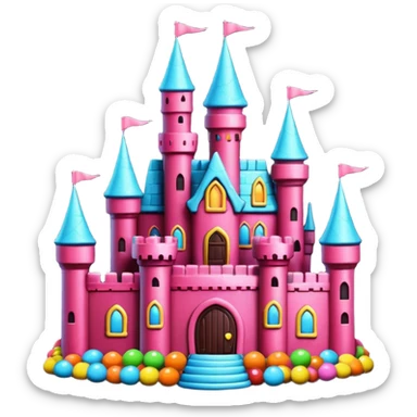 gloomy candy castle sticker