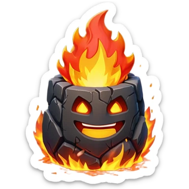 Molosse de lave clash royale sticker
