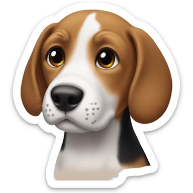 Beagle puppy sticker