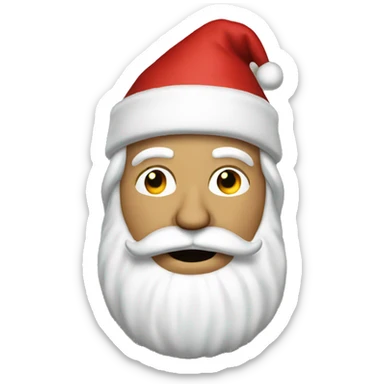 Santa with trump sticker