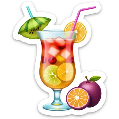 beach coctail drink sticker