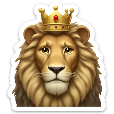 Lion with crown sticker