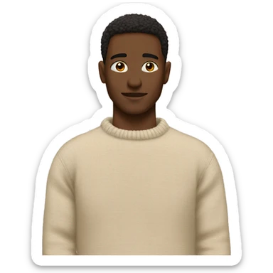 Aesthetic  beige sweater  sticker