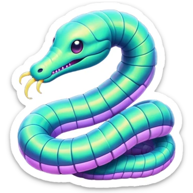 cosmic space worm sticker