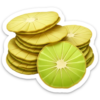 green potato chips sticker
