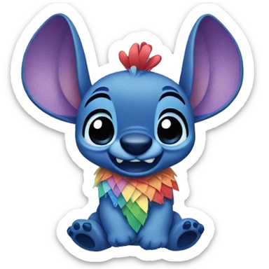 Stitch Disney Pride sticker