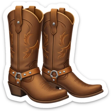 Cowboy boots sticker