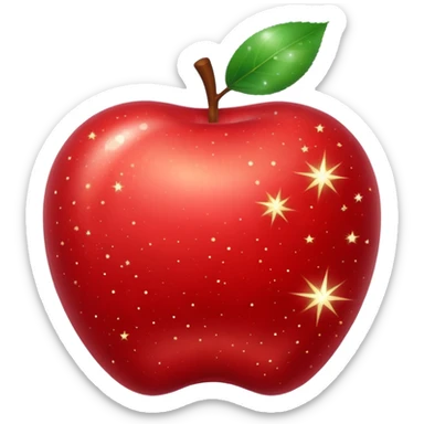 apple-emoji like stardust sparkles sticker