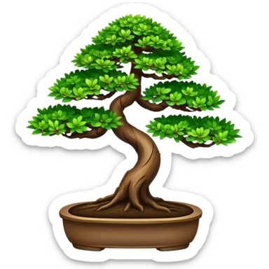 Bonsai tree sticker