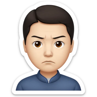 The disgruntled Chinese sticker