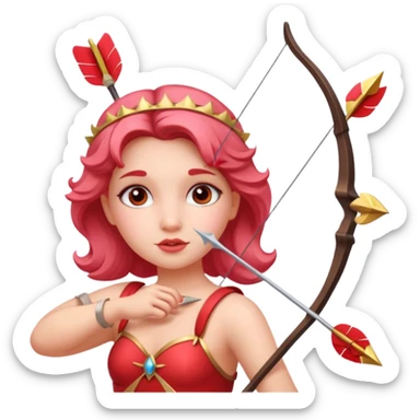 Cupid queen sticker