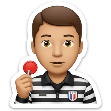 football referee sticker