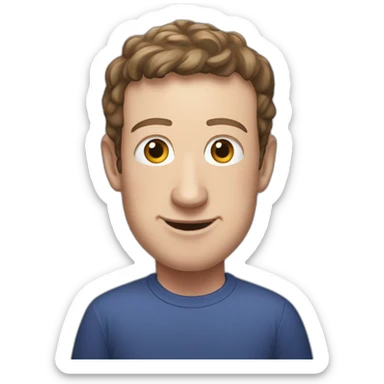 Mark-Zuckerberg with face book sticker
