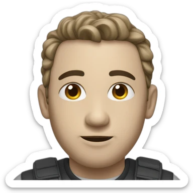 Un homme cagoulé sticker