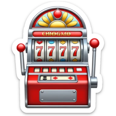 Slot machine, las vegas sticker