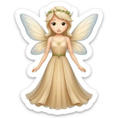 beige fairy sticker