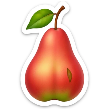 pear with red blush  sticker