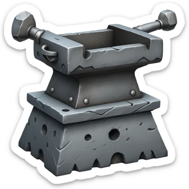 stone blacksmith's anvil sticker