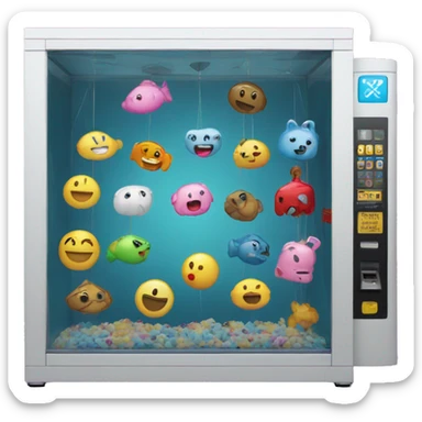 claw machine sticker