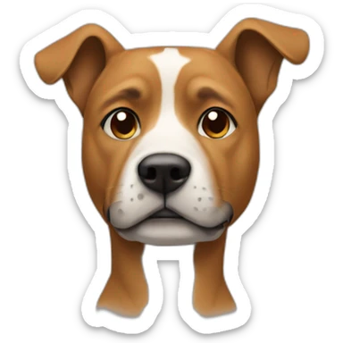 A human with a dog's head sticker