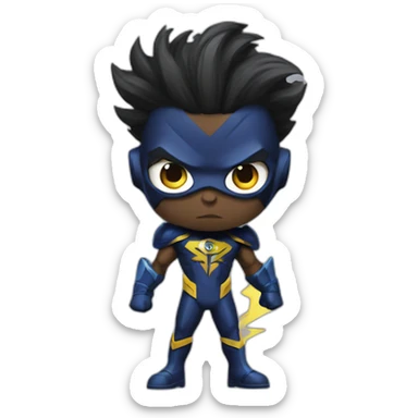 static shock superhero sticker