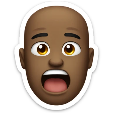 crying with fist sticker