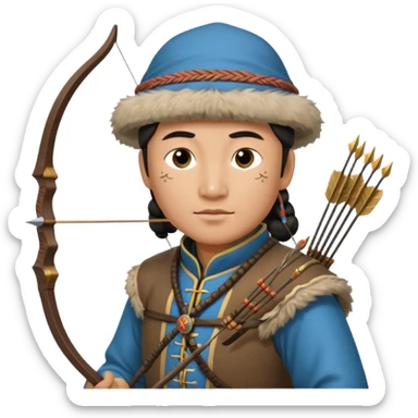 Mongol Archer  sticker
