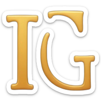letter T and G sticker
