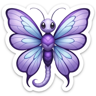 Butterfree-Lunala-Fakémon-hybrid-creature (full body)  sticker