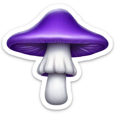 purple mushroom sticker