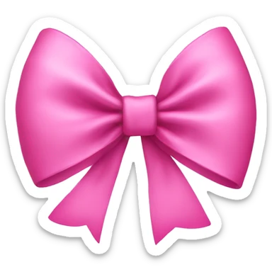 Pink bow sticker