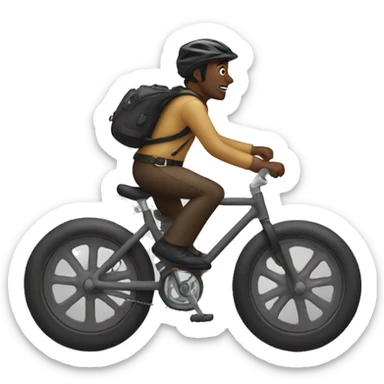 riding bikes sticker