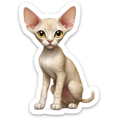 Devon Rex Full Body sticker