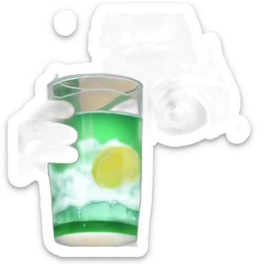 Zoro drink water sticker